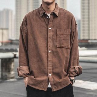 【Pure 衣櫃】日系潮流燈芯絨百搭襯衫(男裝/雅痞/KDTQ-S154)