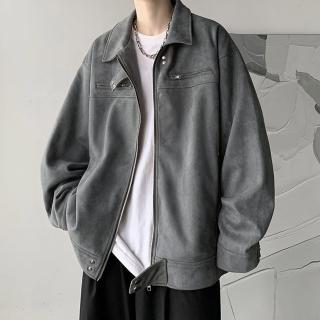 【Pure 衣櫃】復古麂皮絨質感夾克外套(男裝/雅痞/KDCQ-K015)