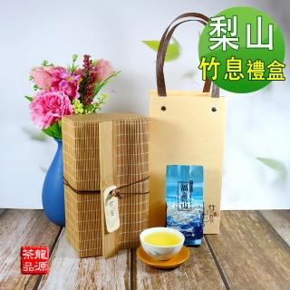 【龍源茶品】竹息禪風馥冽銀霜福壽梨山烏龍茶葉禮盒(75gx2包-共150g/盒;生青茶;無焙火;附提袋)