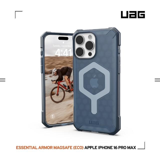 【UAG】iPhone 16 Pro Max 磁吸耐衝擊輕量保護殼-透藍(支援MagSafe無線充電)
