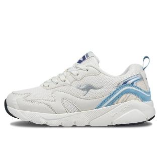 【KangaROOS】美國袋鼠鞋 女 WAVY 千禧復古輕量跑鞋/運動/穿搭/生活 白藍(KW41691)