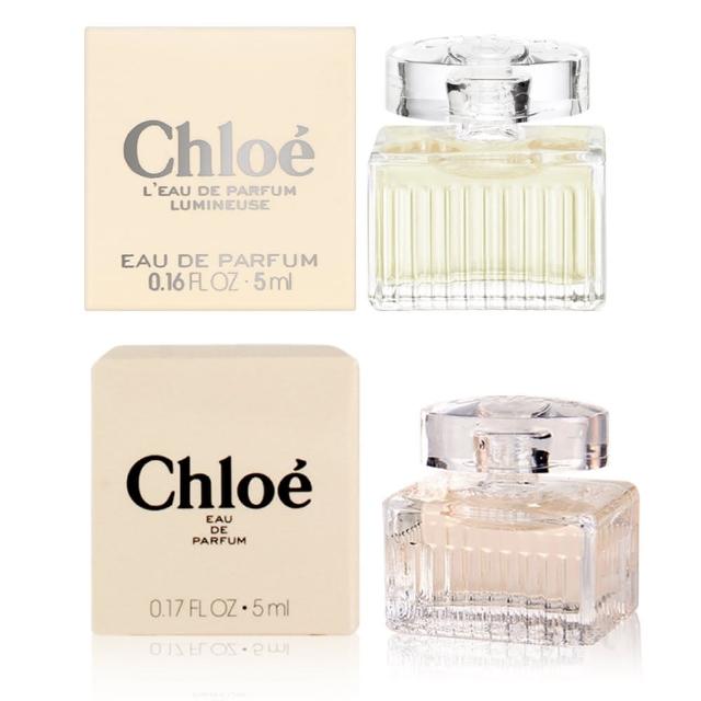 【Chloe’ 蔻依】Chloe經典同名女性淡香精5ml+光蘊玫瑰女性淡香精5ml -沾式隨身小香組合(平行輸入)