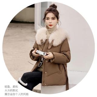 【BRIGA BX2389】BRIGA BX2389設計師款超大奢華真狐狸毛領白鴨絨羽絨外套(BX2389)