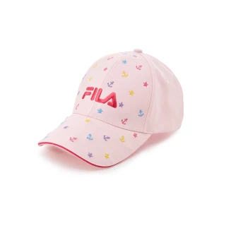 【FILA官方直營】經典LOGO帽/棒球帽-粉色(HTZ-1013-PK)