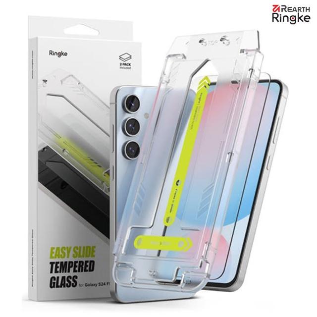 【Ringke】三星 Galaxy S24 FE Tempered Glass 鋼化玻璃螢幕保護貼－2入(Rearth 附安裝工具)