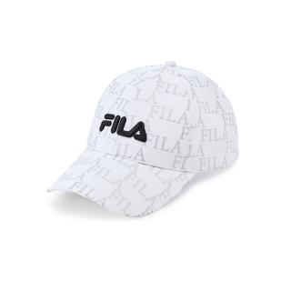 【FILA官方直營】經典LOGO帽/棒球帽-白色(HTZ-1008-WT)