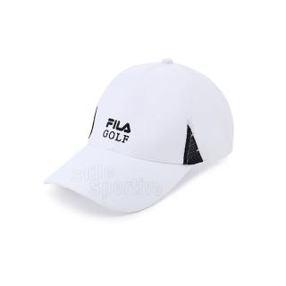 【FILA官方直營】經典LOGO帽/棒球帽-白色(HTZ-1011-WT)
