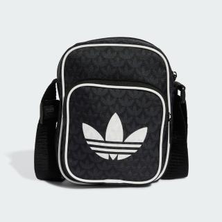 【adidas 愛迪達】側揹包 斜揹包 小包 運動小包 隨身小包 三葉草 MONO SMALL BAG OR 黑 JD5361