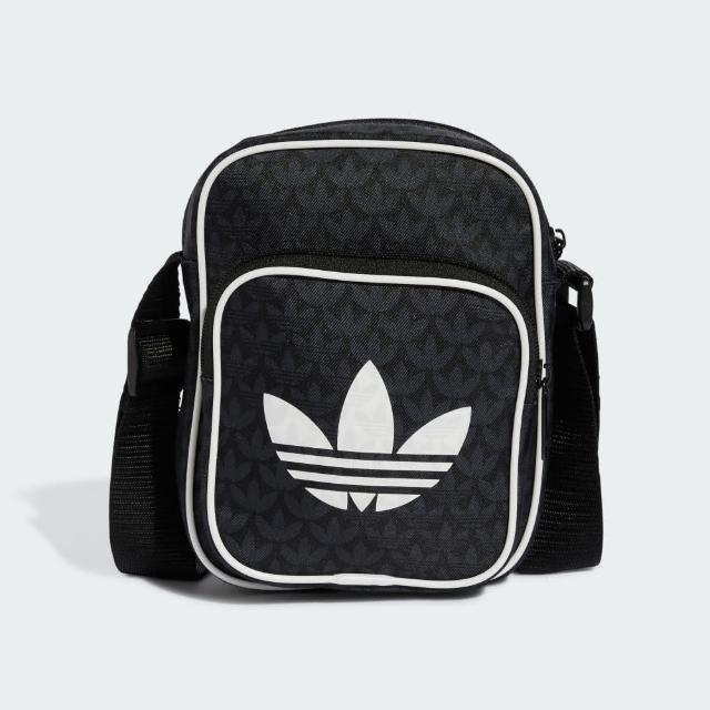 【adidas 愛迪達】側背包 斜背包 小包 運動小包 隨身小包 三葉草 MONO SMALL BAG OR 黑 JD5361