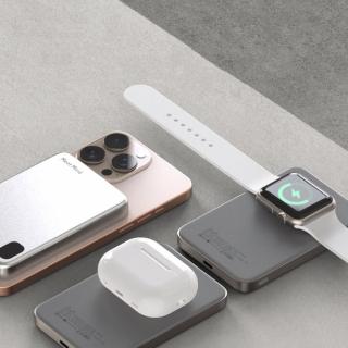 【Meet Mind】5000mAh Mini Magsafe 三用磁吸快充行動電源-鋁合金款