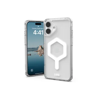 【UAG】iPhone 16 Plus 磁吸耐衝擊全透保護殼-極透明(支援MagSafe無線充電)