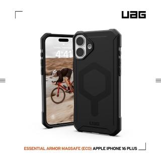 【UAG】iPhone 16 Plus 磁吸耐衝擊輕量保護殼-黑(支援MagSafe無線充電)