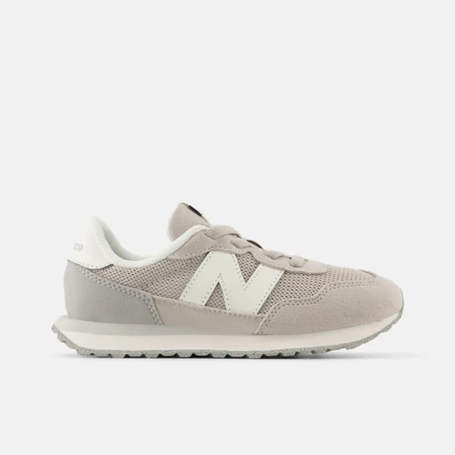 NEW BALANCE 中童 休閒鞋 運動 經典 復古 W 寬楦 NB 237 舒適 米灰(PH237LGG)