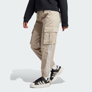 【adidas 愛迪達】長褲 女 運動褲 工裝褲 三葉草 亞規 CARGO PANTS 卡其 IR9797