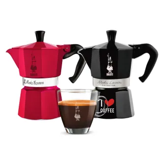 【Bialetti 比亞樂堤】經典摩卡壺MOKA-3杯份(義式濃縮/百年咖啡壺/原廠保固2年/免插電咖啡機)