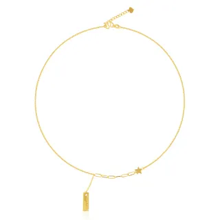 【Just Gold 鎮金店】輕奢 辰星 黃金項鍊