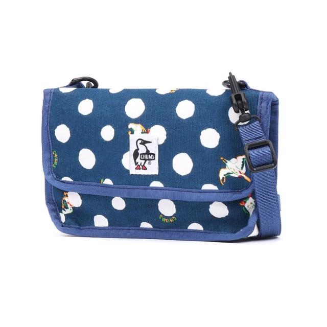 【CHUMS】CHUMS 休閒  Mini Pouch Sweat側背包 Happy Dot 男 女(CH603653Z325)