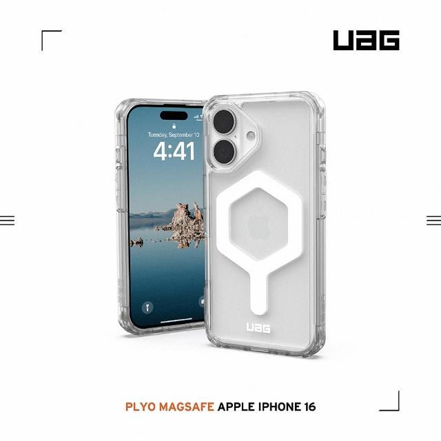 【UAG】iPhone 16 磁吸耐衝擊全透保護殼-極透明(支援MagSafe無線充電)