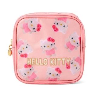 【SANRIO 三麗鷗】Pitatto Friends系列 PVC方形化妝包 收納包 Hello Kitty 凱蒂貓