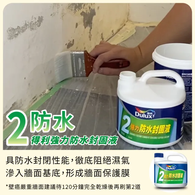 【得利】1.5坪 全效合一乳膠漆+壁癌包組合(油漆 壁癌 塗刷)