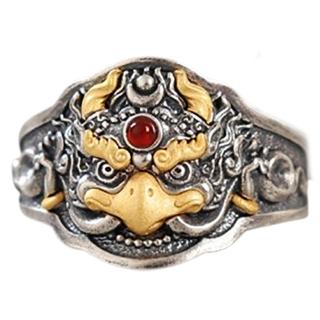 【十方佛教文物】大鵬金翅鳥{藏密}戒指(降服自身心魔 獲得無畏)