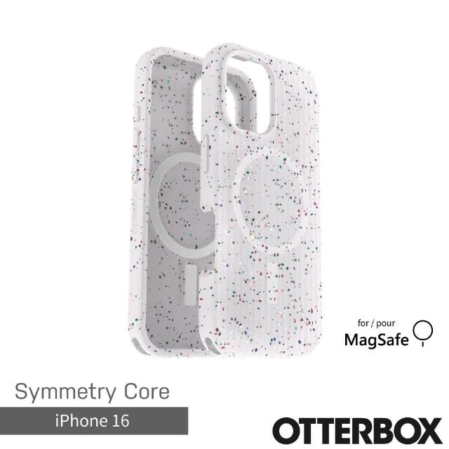 【OtterBox】iPhone 16 6.1吋 Symmetry Core 炫彩幾何保護殼-星塵白(支援MagSafe)