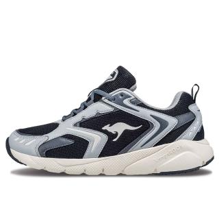 【KangaROOS】美國袋鼠鞋 男 BLEND 2 復古跑鞋/運動/穿搭/生活 黑灰(KM41370)