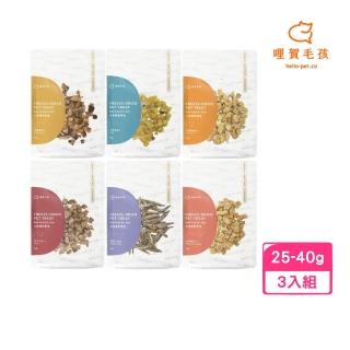 hello pet哩賀毛孩-毛孩凍乾零食 25-40g*3入組 犬貓適用(凍乾鮮食、狗零食、貓零食)