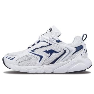 【KangaROOS】美國袋鼠鞋 男 BLEND 2 復古跑鞋/運動/穿搭/生活 白藍(KM41379)