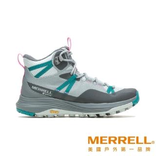 【MERRELL】SIREN 4 MID GORE-TEX☆ 防水中筒戶外登山鞋 綠灰 女款(ML037284)