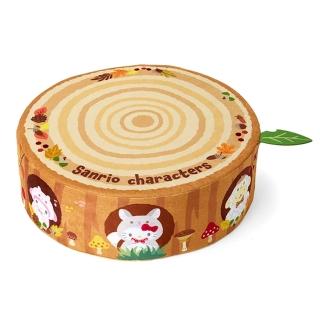【SANRIO 三麗鷗】森林動物系列 樹幹造形靠墊 坐墊 三麗鷗家族