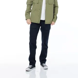【JEEP】男裝 率性百搭口袋剪裁長褲(藍色)