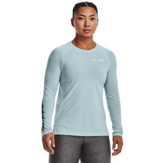 【UNDER ARMOUR】UA官方直營 女 SCRIPT WORDMARK 長T 1374188-478(水藍)