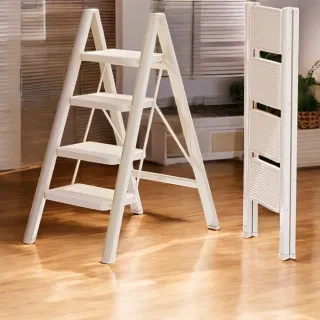 【DaoDi】折疊梯 全鋼人字梯 四步家用摺疊梯(四步梯 人字梯 工具梯 工作梯 梯子)
