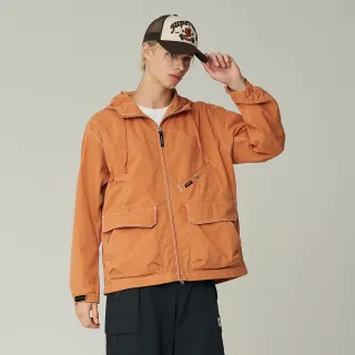 【Superdry】韓版 中性款 男女適穿 防風外套 長袖外套 Essential Wind Breaker(橘)