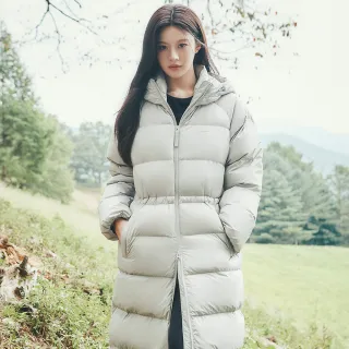 【Discovery Expedition】女版鵝絨長外套(DWDJ9J046-GRS)