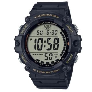 【CASIO 卡西歐】AE-1500WHX-1A 野戰型男大液晶電子錶(100米防水 大錶徑5.13公分)