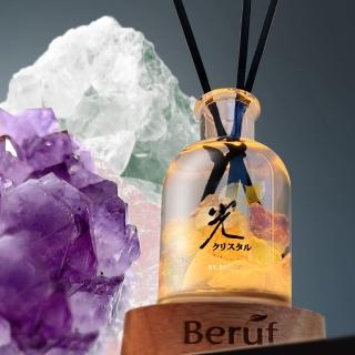 【Beruf 百芙】福順水晶香氛光瓶｜全綵水晶 x 慄木白茶(擴香水晶 水晶燈 香薰機 擴香 )