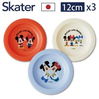【Skater】日本製環保餐盤3件組 米奇米妮圖案(餐盤組 派對 野餐 郊遊)