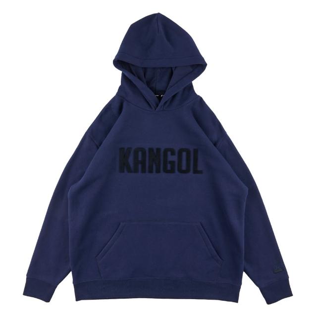 【KANGOL】KANGOL 長袖連帽上衣 印花字母LOGO 黑色 63551072 20 noR19