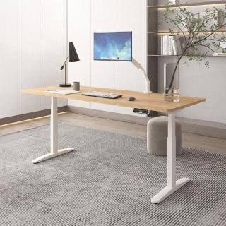 【Flexispot】三節磁吸式電動升降桌140x70桌組 不含安裝(磁吸式理線盤)