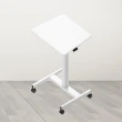 【aka】mini移動式坐站氣壓升降桌-一般型 65x52cm(輕巧/好推拉/床邊桌/移動桌/辦公桌/電腦桌)