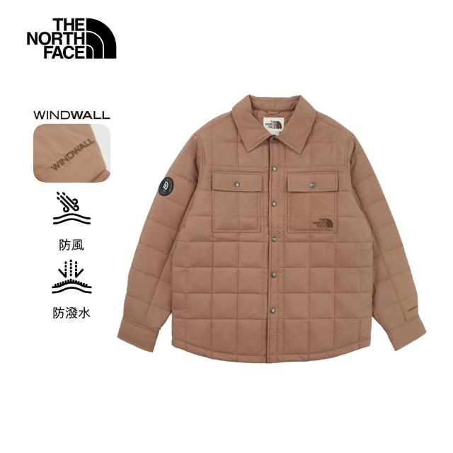 【The North Face 官方旗艦】新年款-北面男款棕色DWR防潑水鋪棉外套｜8C7S6IH