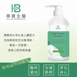 【HB華寶生醫艾草沐浴乳】艾草袪穢淨化(500ml/瓶  *2入)