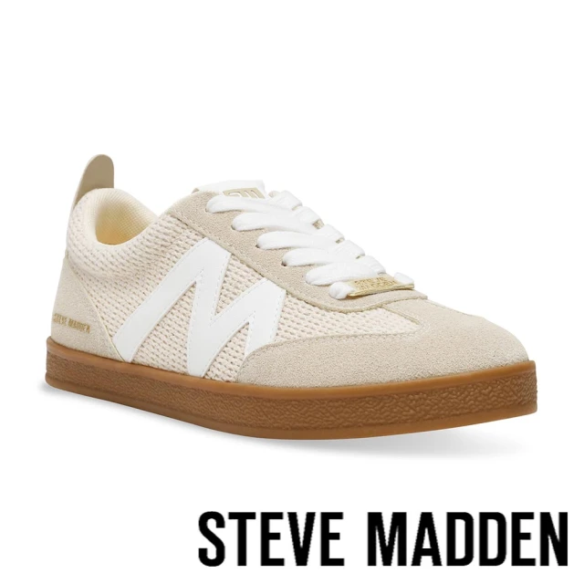 steve madden DEGREE 撞色拼接M平底休閒鞋(卡其色)