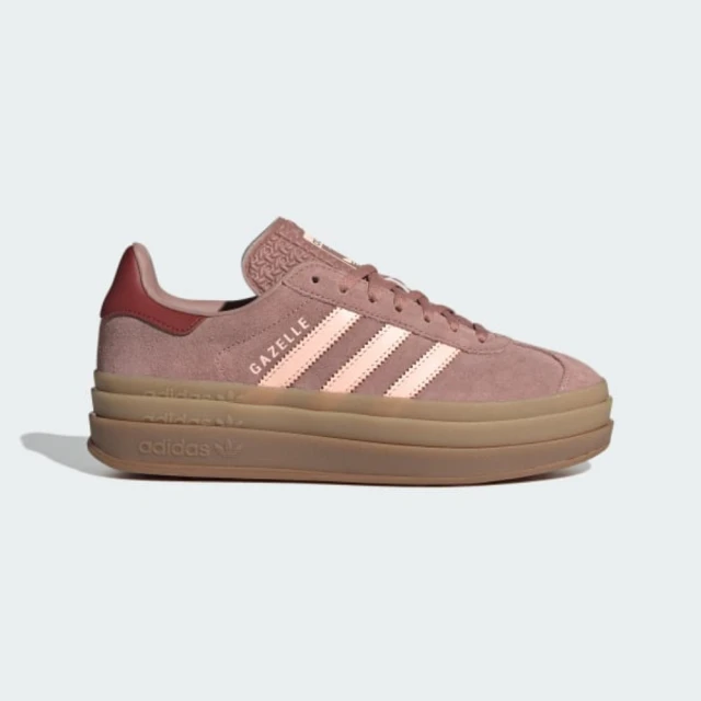 adidas 愛迪達 休閒鞋 女鞋 運動鞋 德訓鞋 麂皮厚底 GAZELLE BOLD W 粉 JH9666