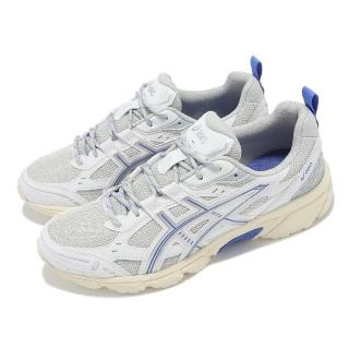 【asics 亞瑟士】休閒鞋 GEL-NUNOBIKI 男鞋 女鞋 白 藍 拼接 山系 復古跑鞋 情侶鞋 亞瑟士(1203A536100)