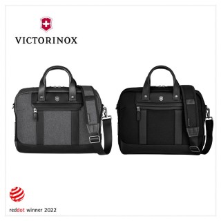 【VICTORINOX 瑞士維氏】Architecture Urban2城市系列公事包 13x42x31 灰/黑(611956/653353)