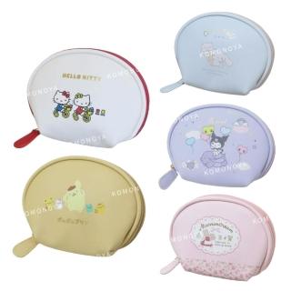 【小禮堂】Sanrio 三麗鷗 貝殼造型化妝包 - 好友款 Kitty 酷洛米 兔媽媽 布丁狗(平輸品)