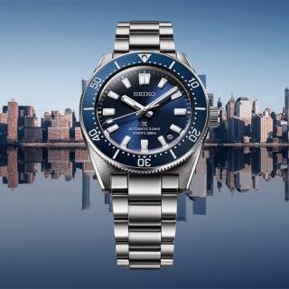 【SEIKO 精工】Prospex系列 三日鍊300米潛水機械錶-藍面/黑標40mm(SPB451J1/6R55-00G0B)